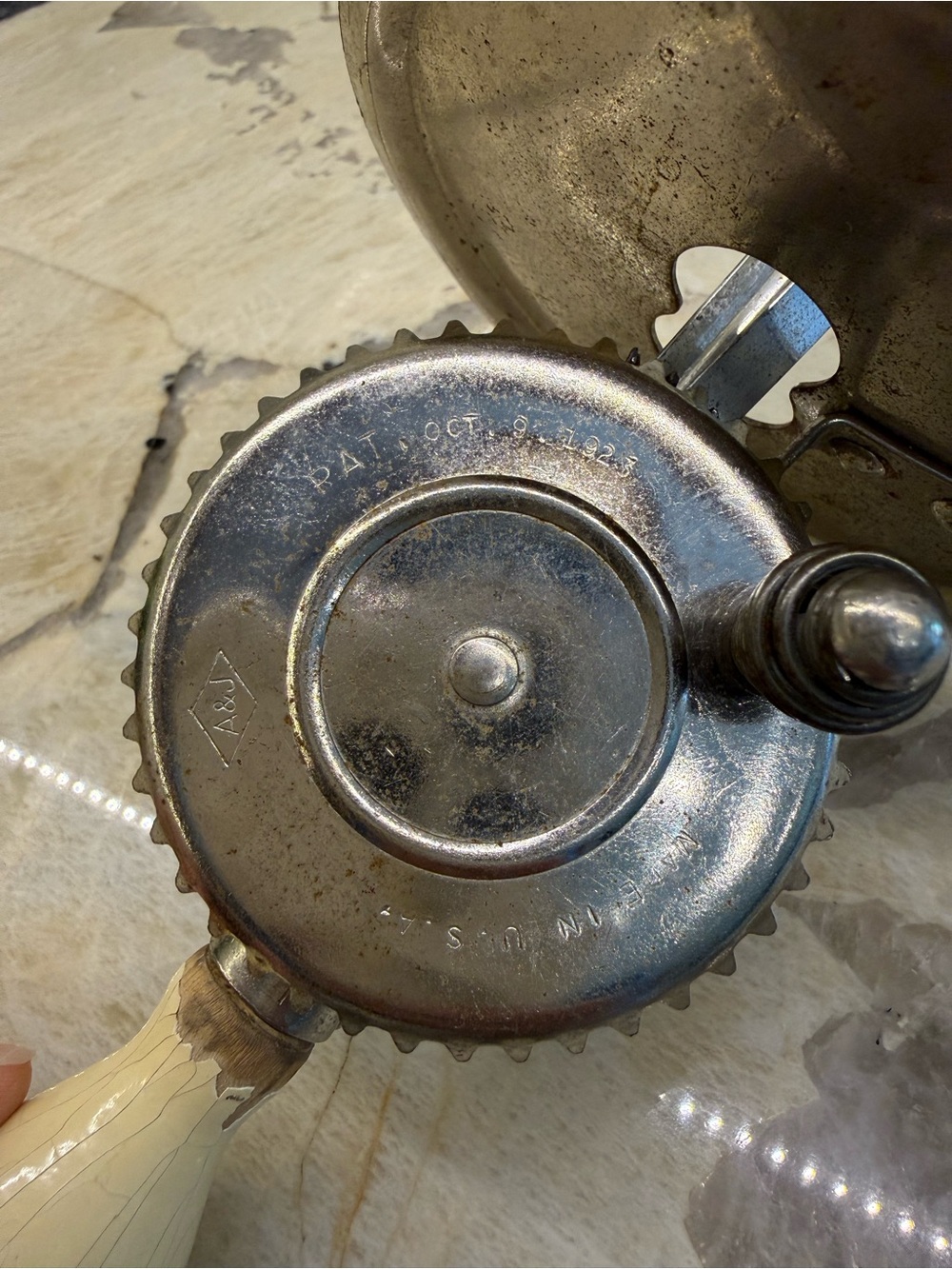 Vintage A&J Egg/Cream Beater - Picture 2 of 4